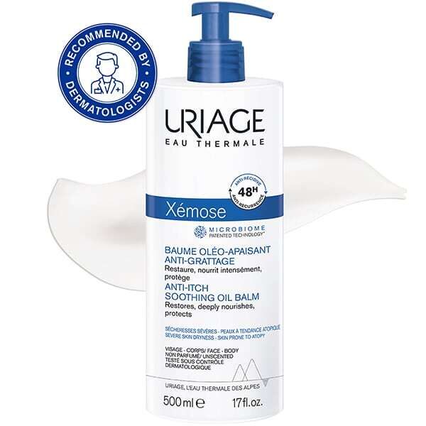 Intensīvi mitrinošs un nomierinošs līdzeklis Uriage Xémose Anti-Itch Soothing Oil Balm 500 ml